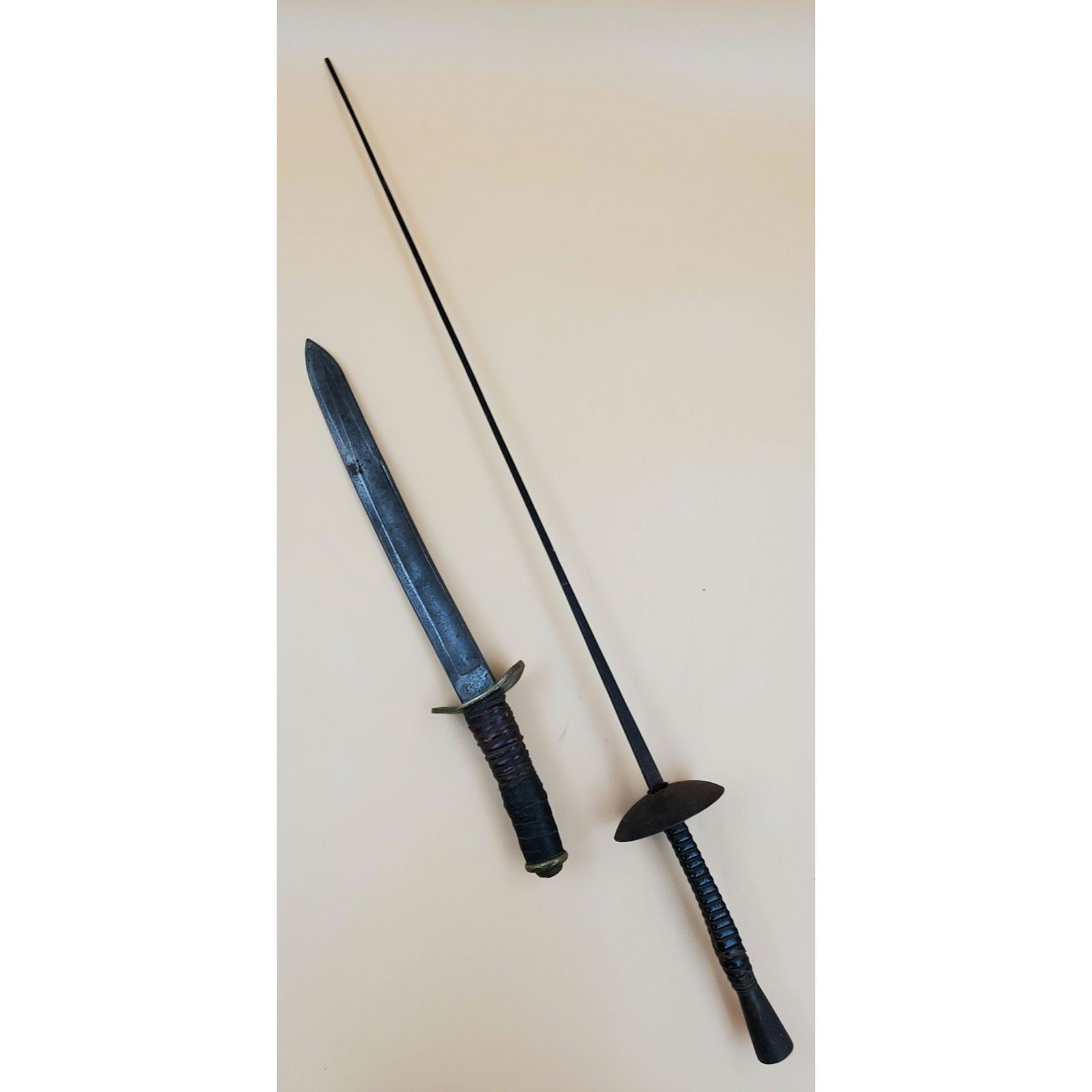A Civil War Era Dagger and a 18th Century Fencing Training Sword (1 of 10)