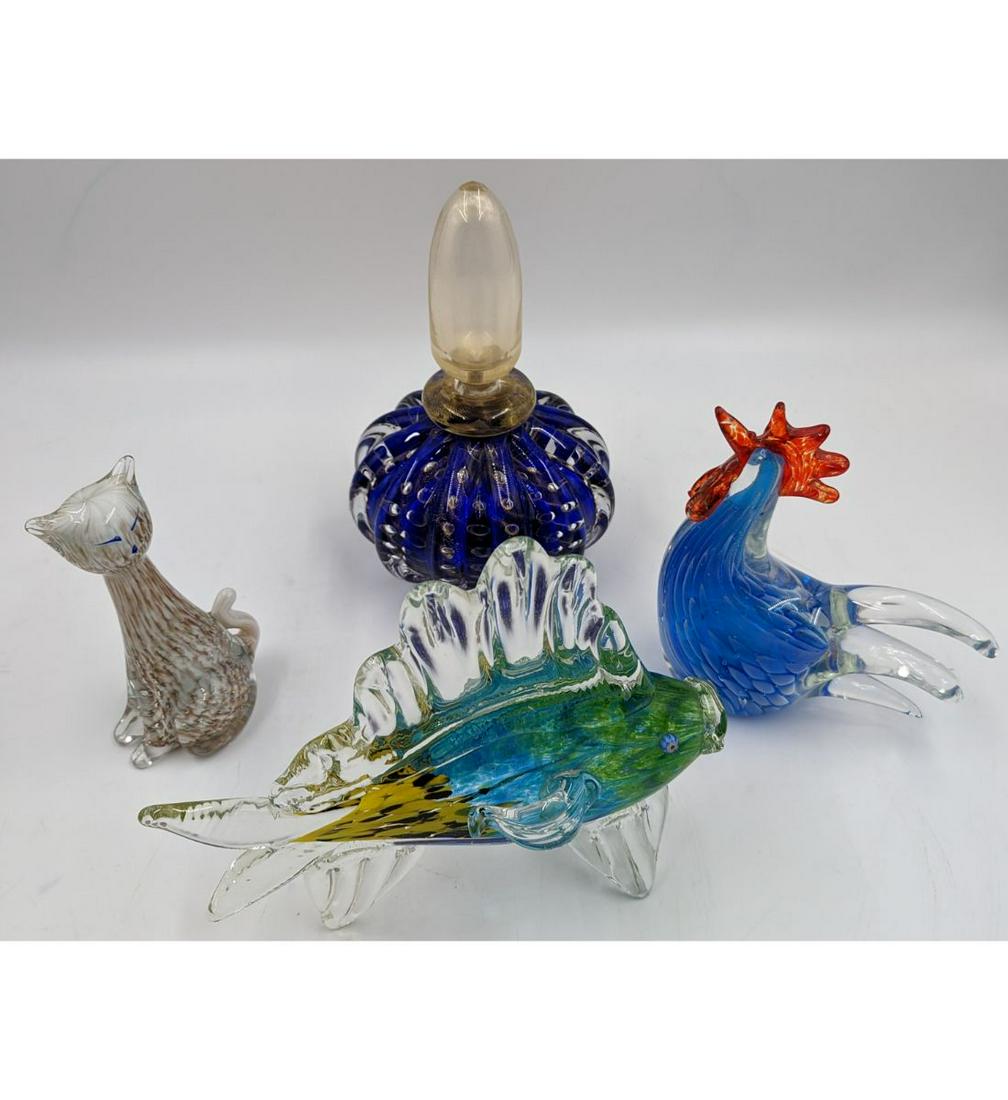 Lot Of 4 Italian Art Glass Decorative Pieces, Likely All Murano (1 of 19)