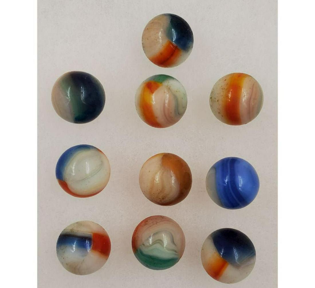 Marble: Lot Of 10 "Vitro-Agates" (1 of 4)