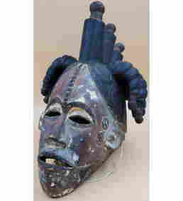 An African Igbo Polychrome Wood Maiden Spirit Mask (1 of 20)