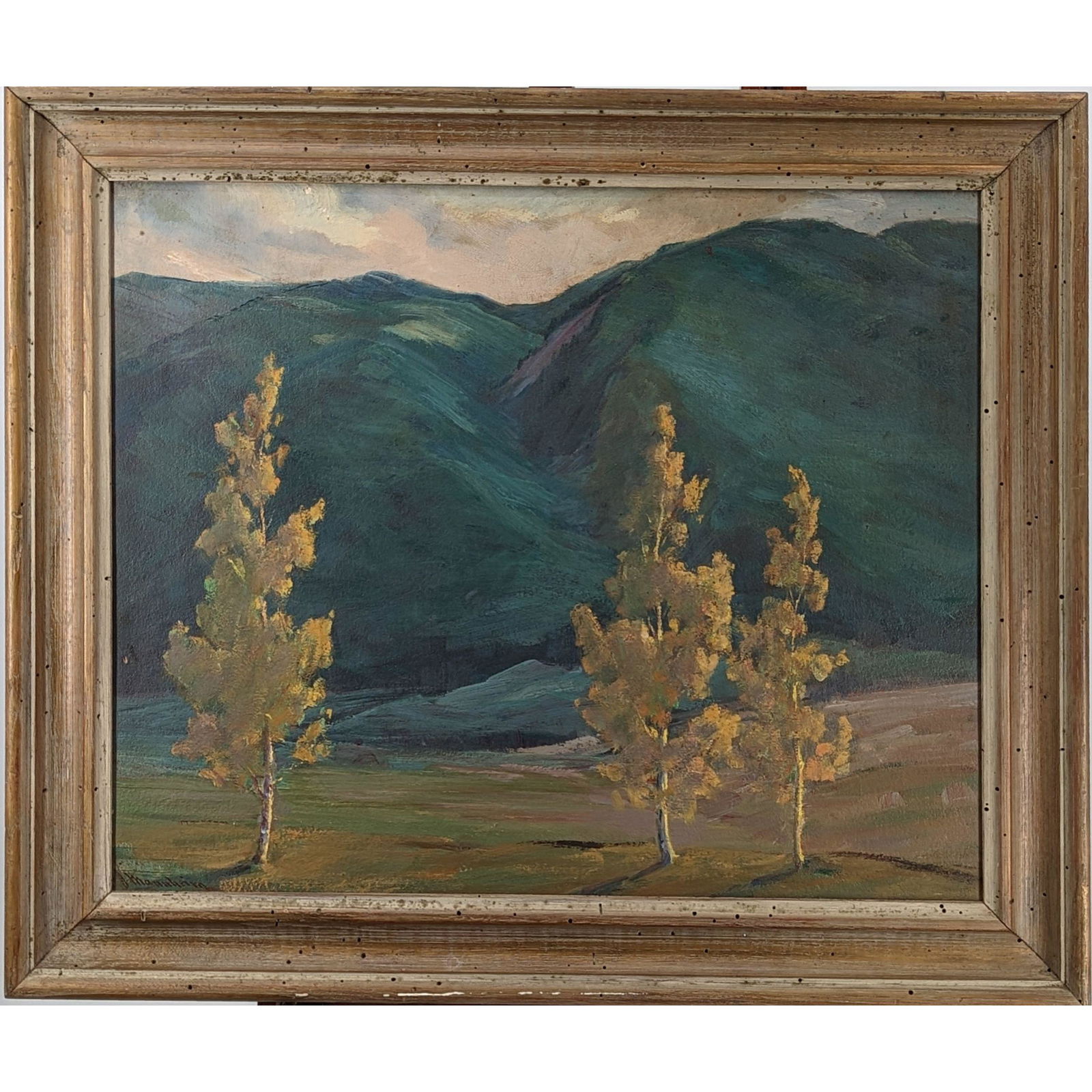 Jean Mannheim 1863-1945 Landscape Painting Signed Lower Left, Oil On Board (1 of 13)