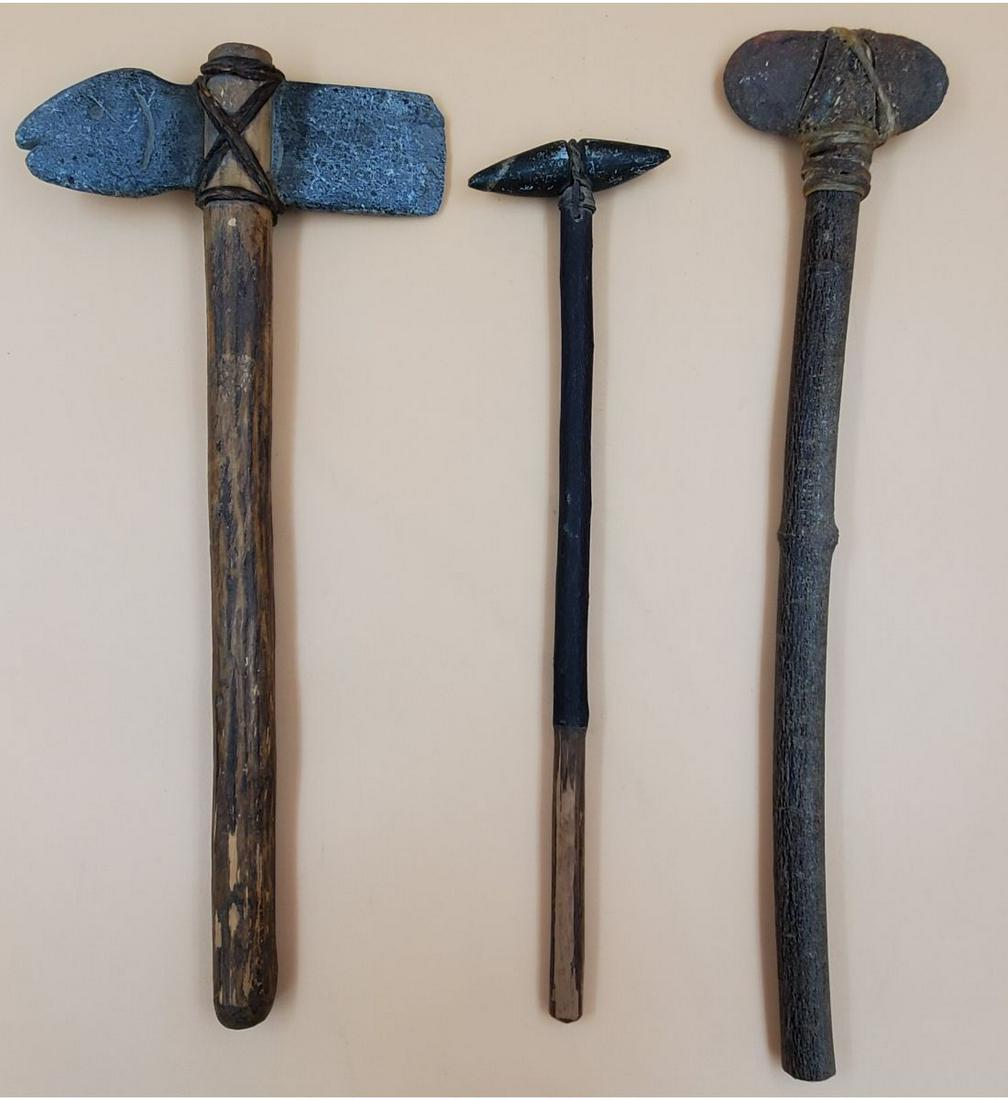 Lot of 3 Native American Tools (1 of 19)