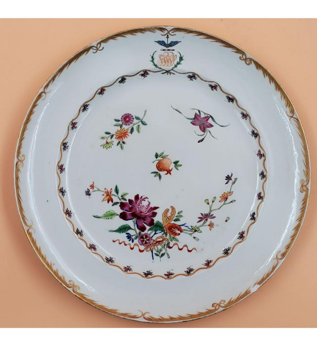 Chinese Armorial Plate 18th C. (1 of 16)
