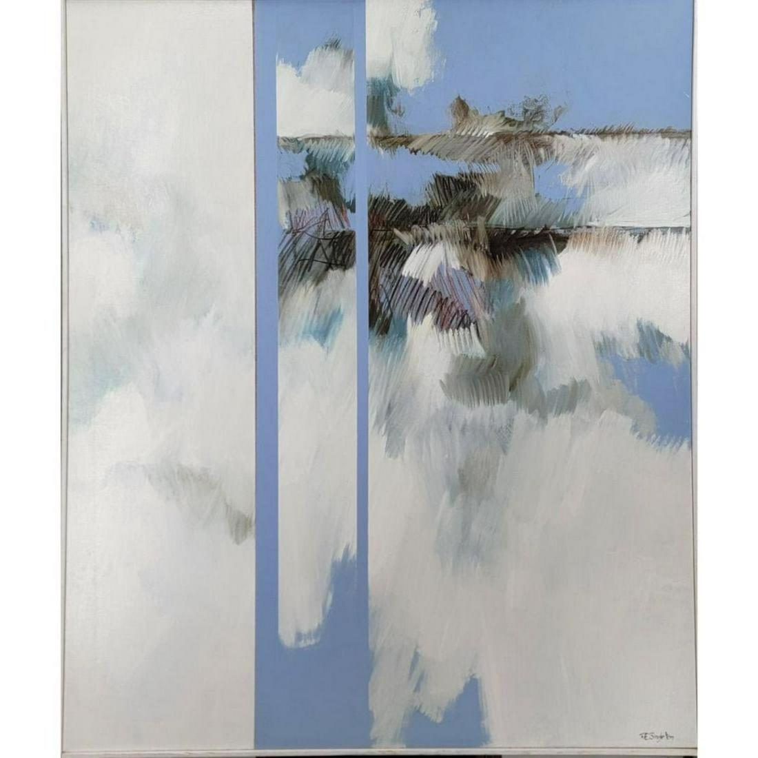 American-Robert Ellison Singleton B1937 West Virginia & North Carolina Abstract Art Signed (1 of 17)