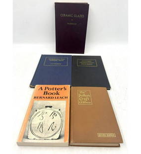 5 Vintage Books on Pottery, Production & Design: 5 Vintage Books on Pottery, Production & Design. Includes works by Famed Artists C.F. Binns & Bernard Leach (Paper back), Glaze Expert Cullen Parmelee , Kiln Operations By J.T. Robson, Pottery Product