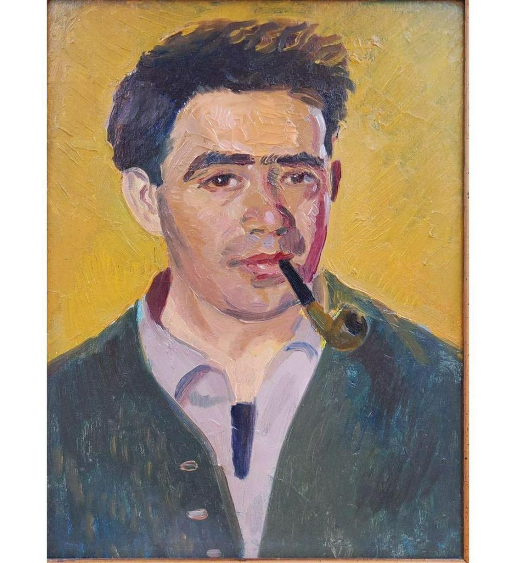 Framed Oil on Canvas Portrait (1 of 9)