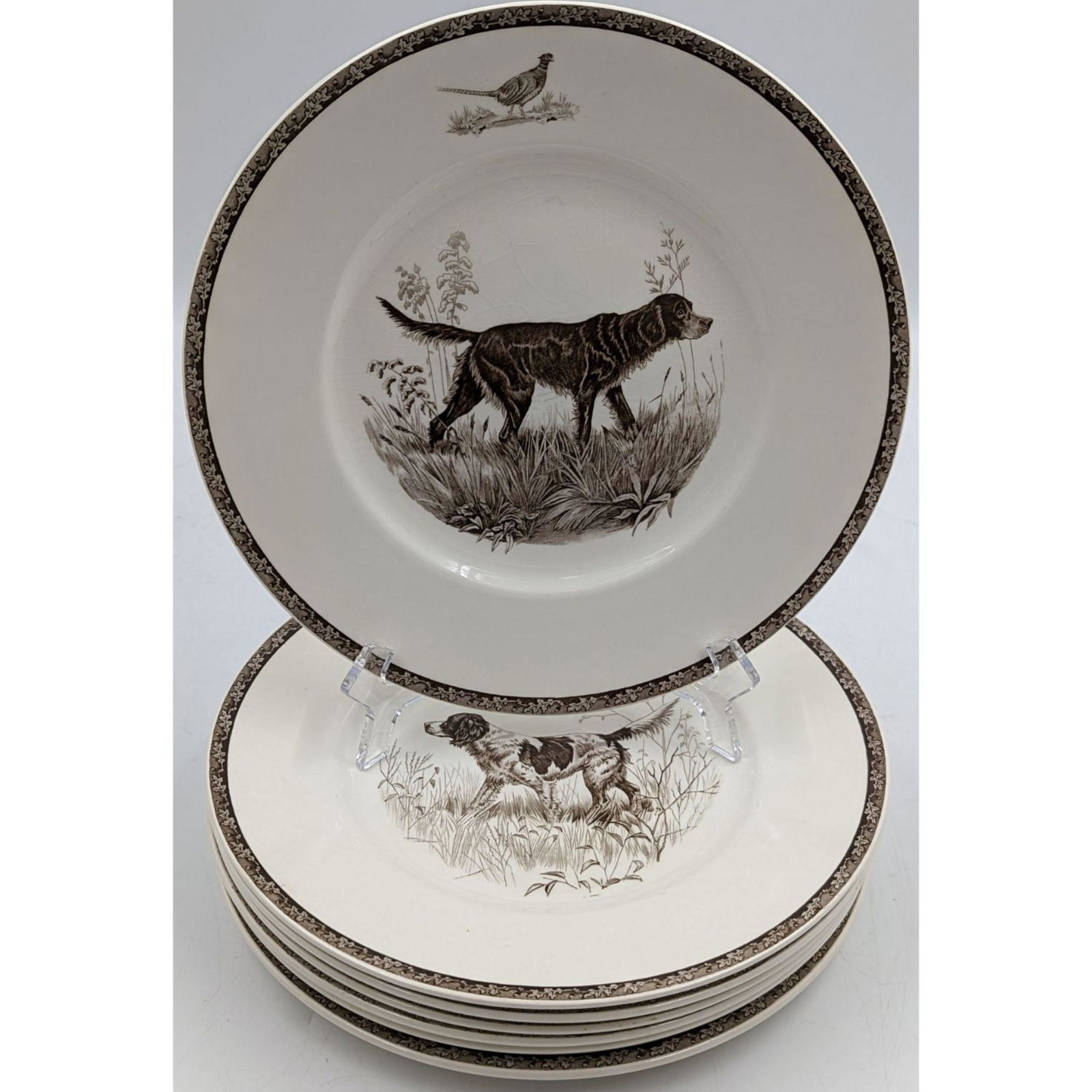 Wedgewood American Sporting Dog Plates, 7 Pieces (1 of 13)