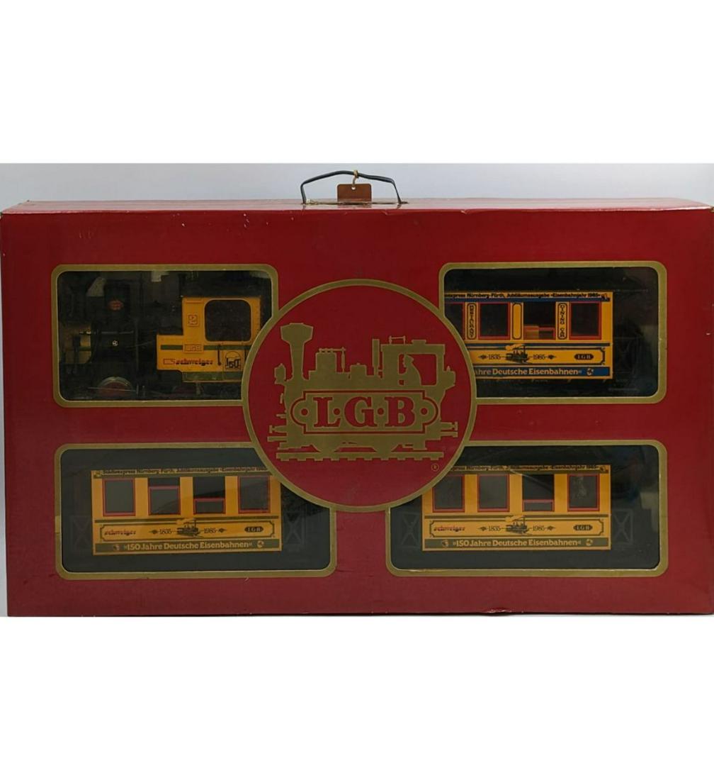 Limited Edition 649/1000 Vintage L.G.B. Train Set In Original Box, 5 Pieces (1 of 17)