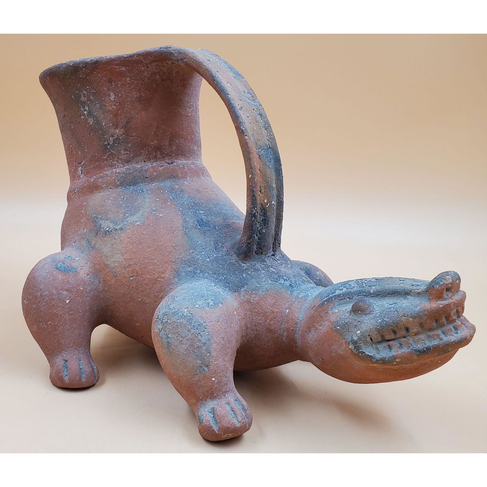 Pre-Columbian Terra Cotta Animal Figure Pitcher (1 of 20)