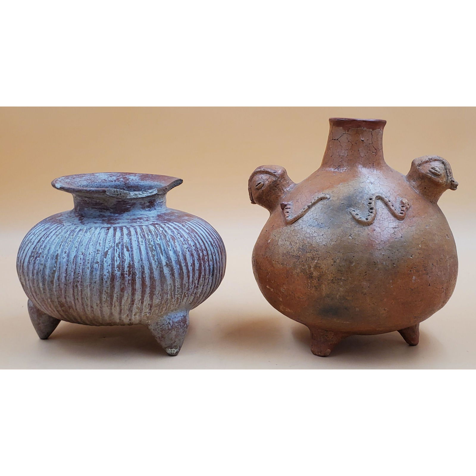 Pair of Pre-Columbian Terra Cotta Vessel (1 of 20)