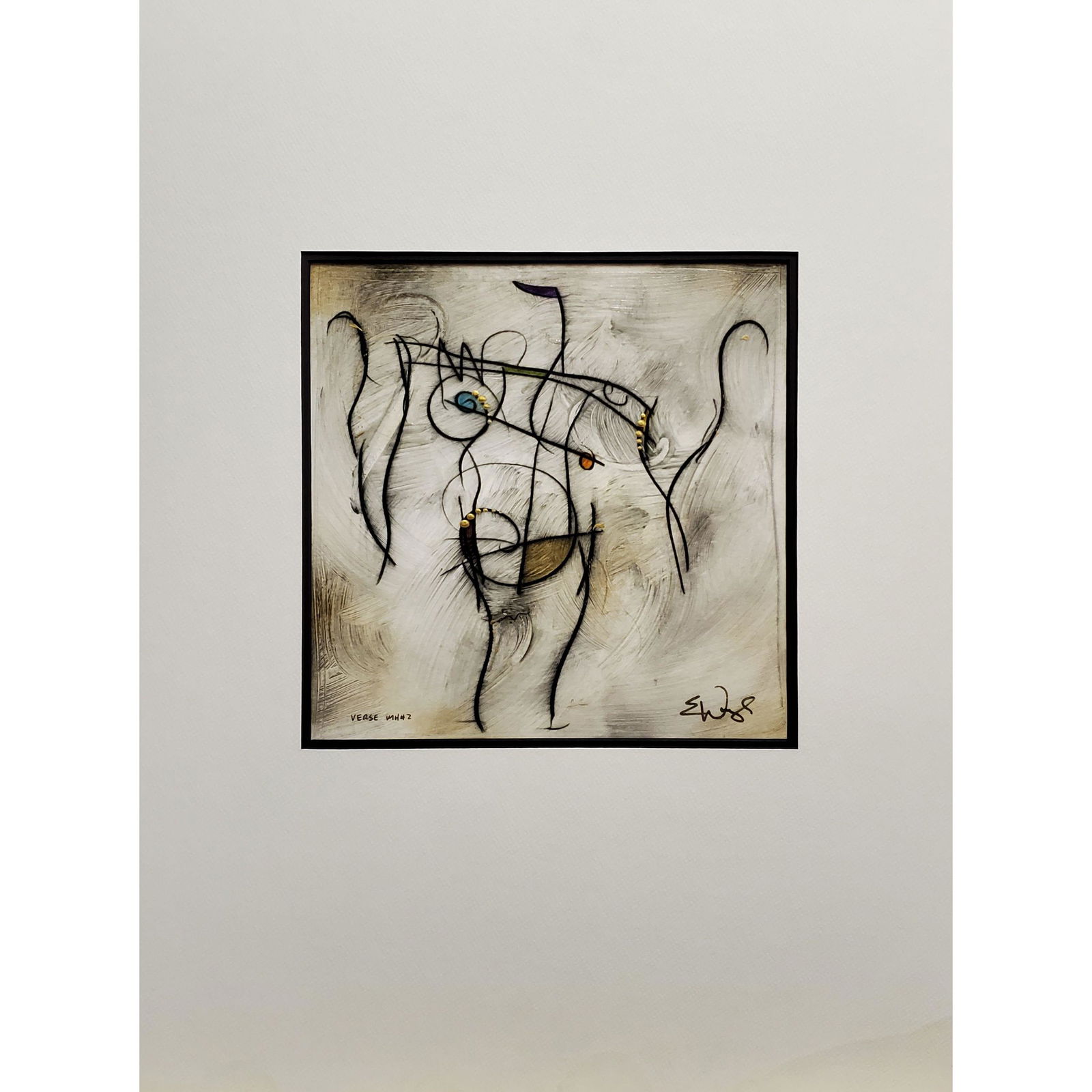Signed Eric Waugh (Canadian/American, B.1963) Mixed Media "VERSE MH#2" (1 of 14)