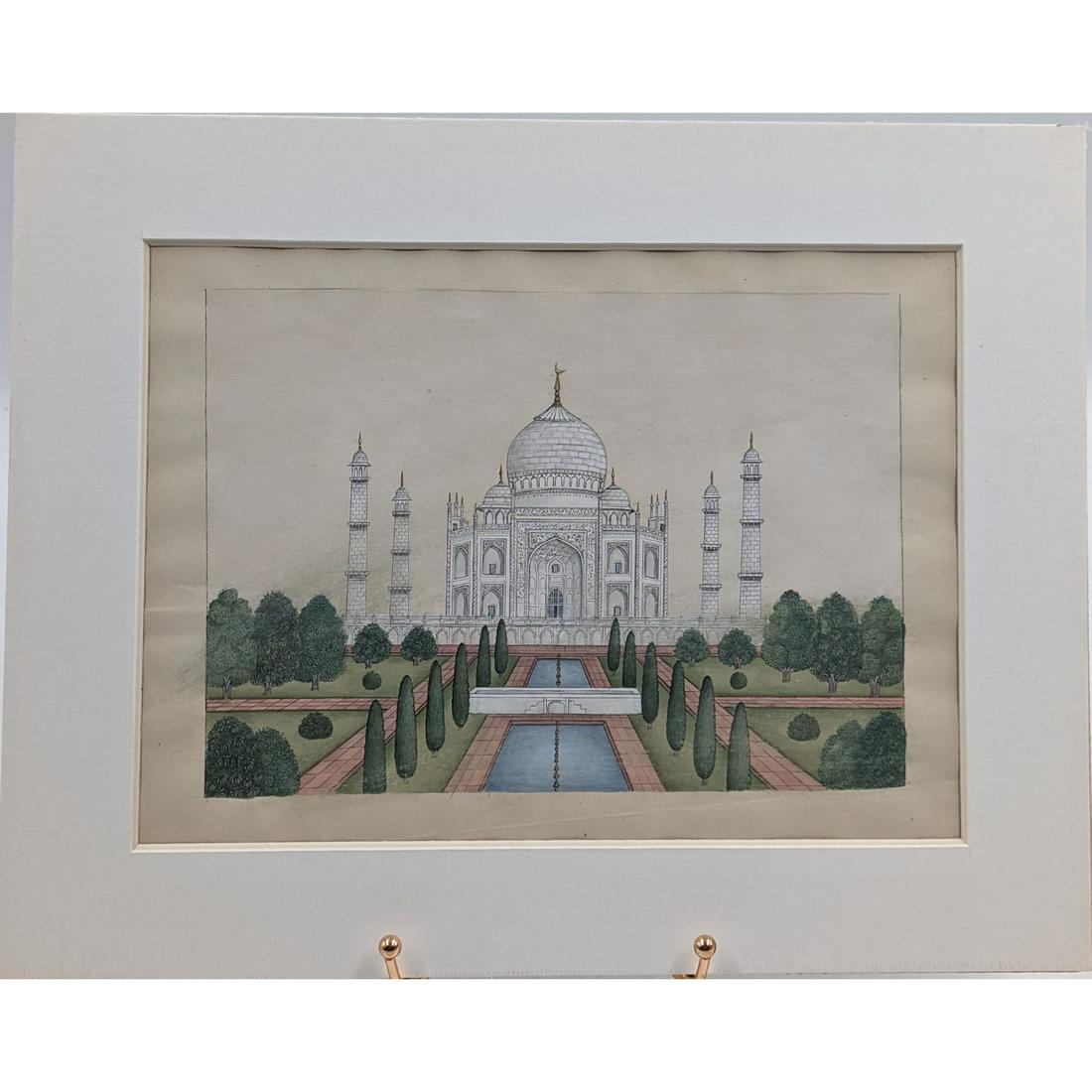 Indian Miniature Painting Of The Taj Mahal (1 of 5)