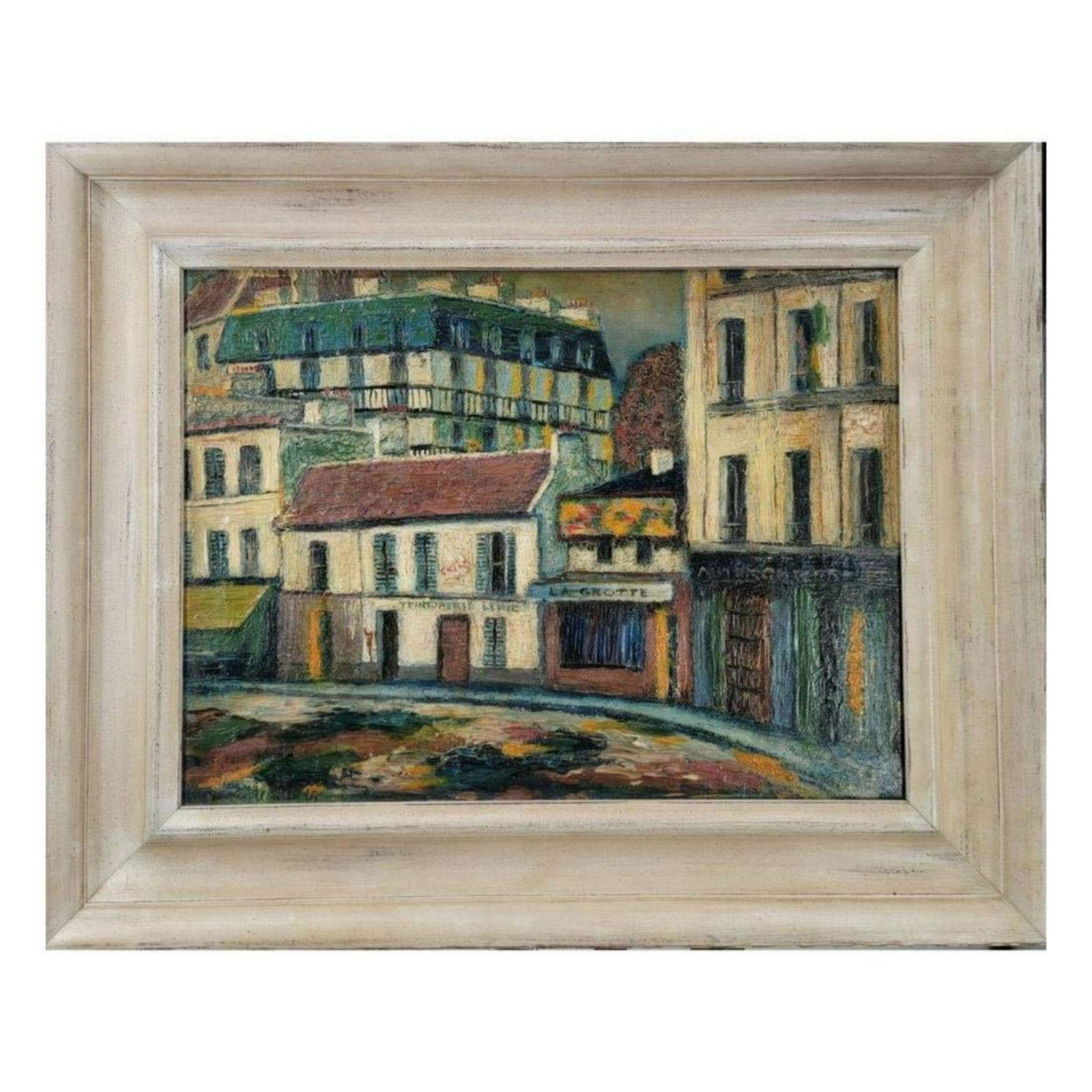 Oil On Canvas Street Scene Signed Maurice Utrillo Lower Left After Maurice Utrillo #112 (1 of 14)
