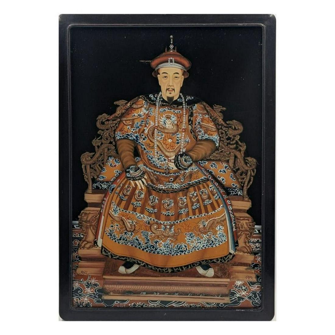 Indian Kalighat Painting Of A Babu (Gentleman) And His Lover: Indian Kalighat Painting Of A Babu (Gentleman) And His Lover. Measures approx. 15" X 11". Please carefully read our terms of sale, shipping information, and request any condition reports or photos pri