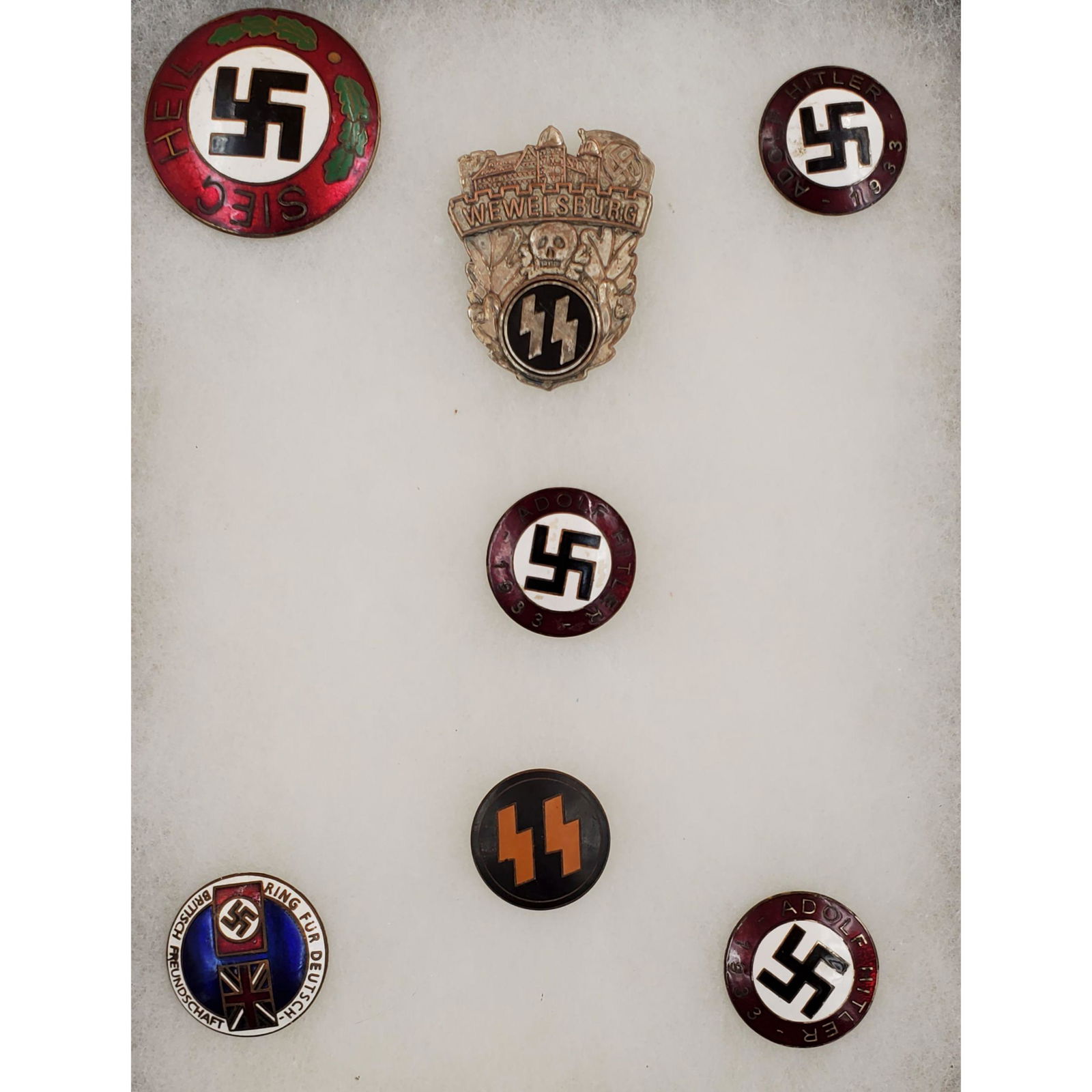 Lot of Vintage WWII German Pins (1 of 16)