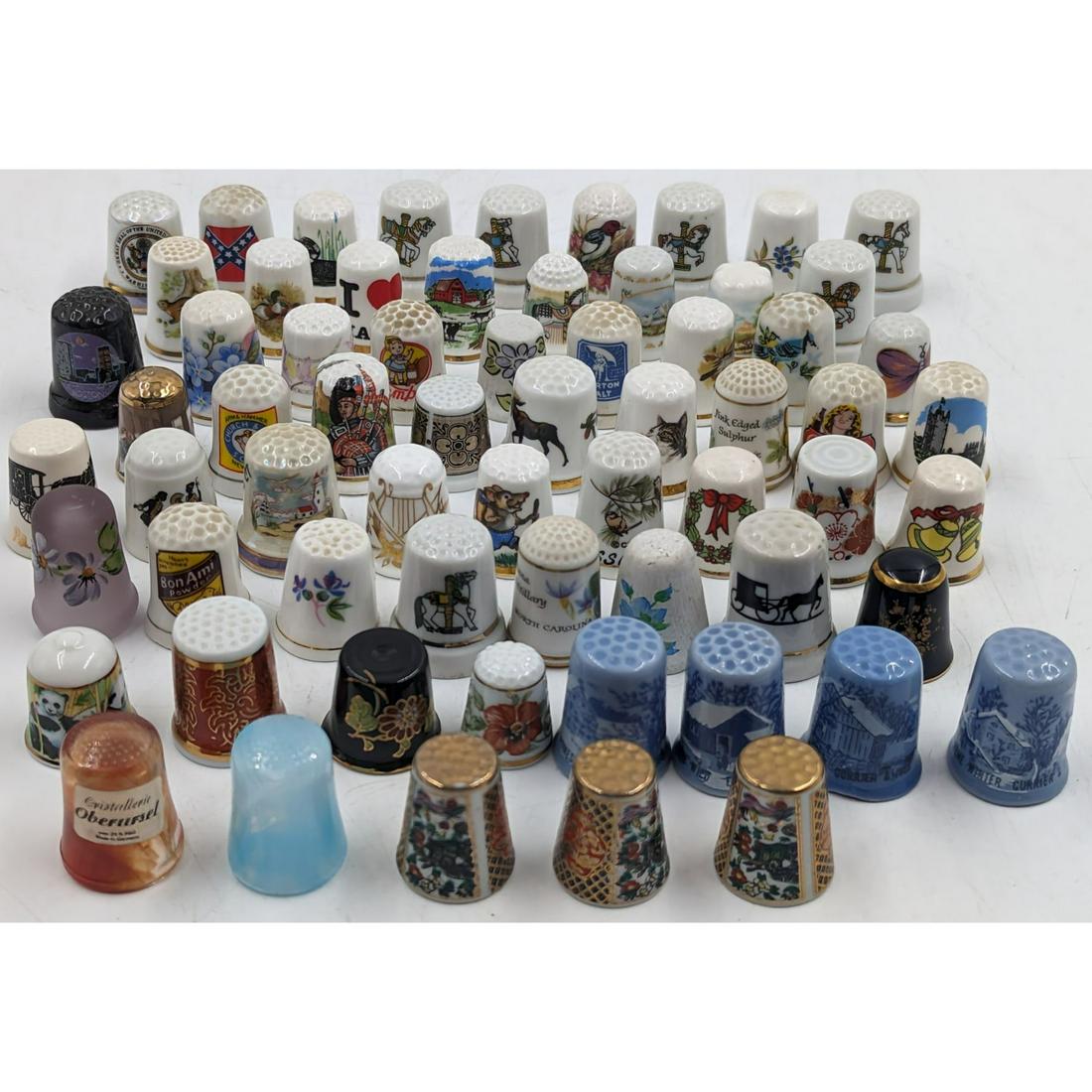 Large Lot Of Collector's Thimbles From Various Nations, Approx. 139 Pieces, 1 Sterling Silver (1 of 15)