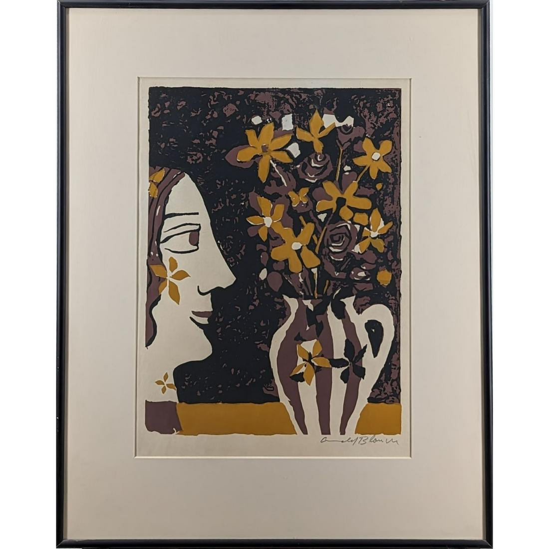 Arnold Blanch (American, 1896-1968) Pencil-Signed Lithograph, "Floral" (1 of 4)