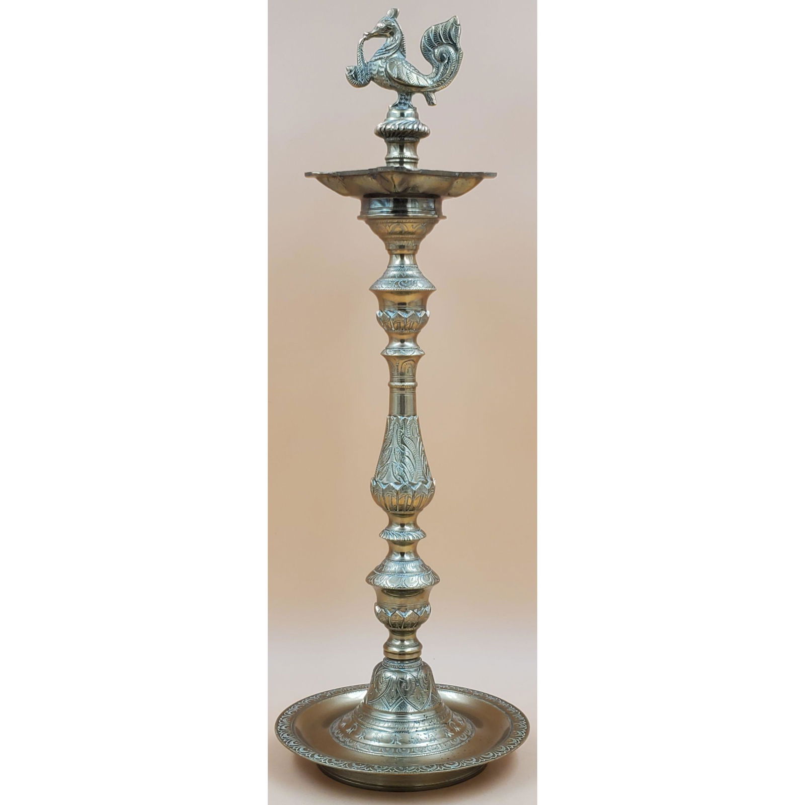 Bronze Indian Vilakku Oil Lamp (1 of 14)