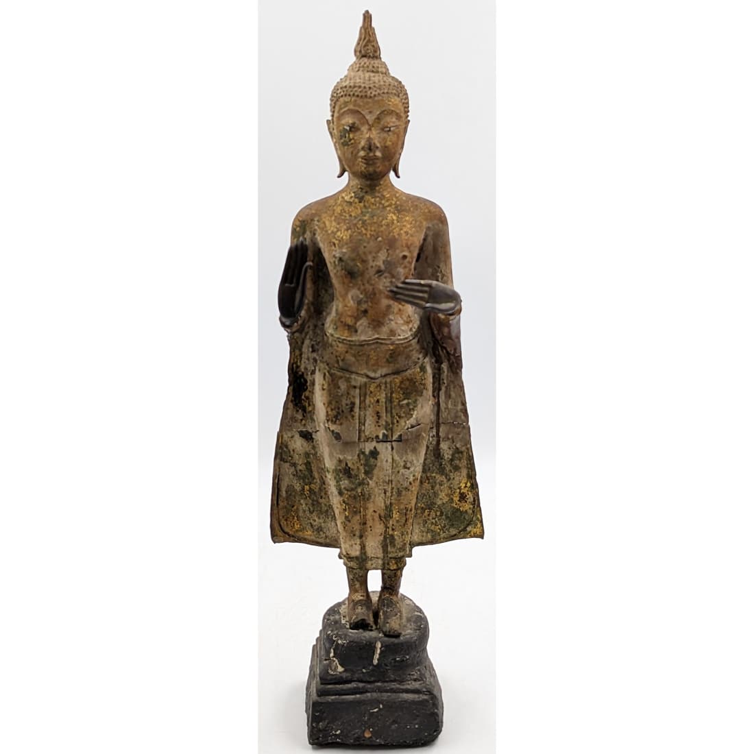 An Early Thai Buddha Sculpture Mounted On Stone (1 of 19)