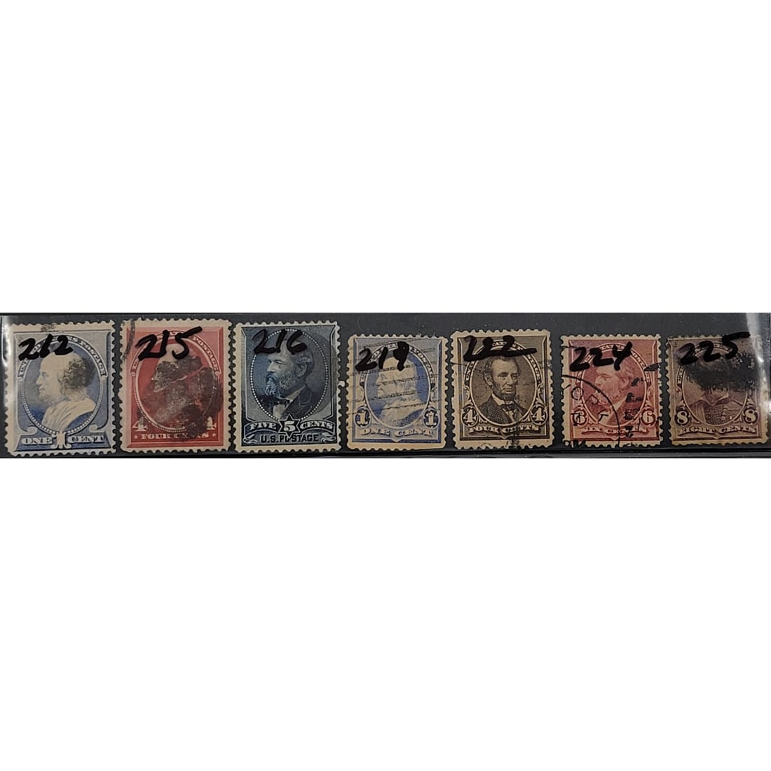 Lot of 7 Early U.S. Stamps (1887-1893) (1 of 8)