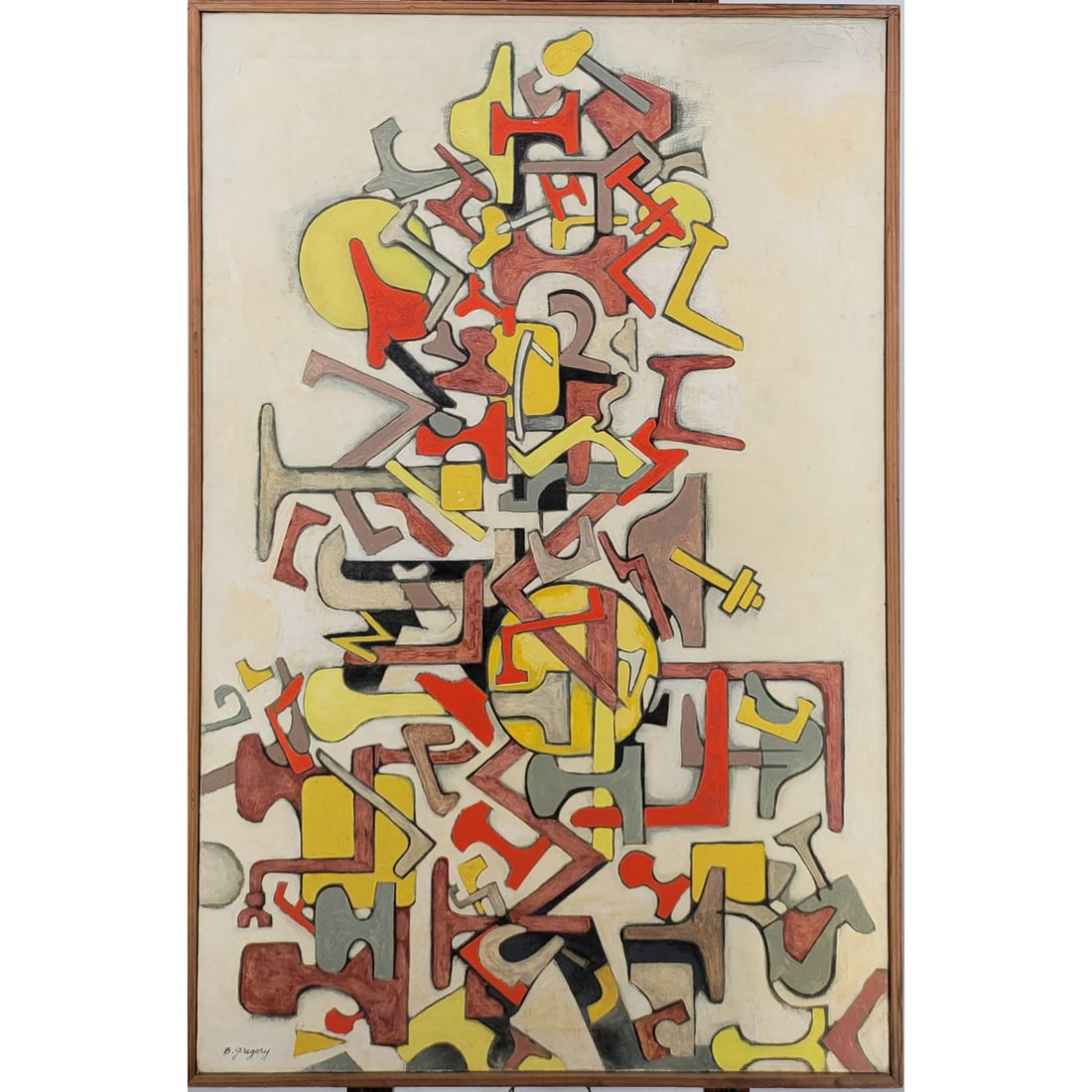 New York / Florida Artist Bruce Gregory 1917-2002 Abstract Painting Signed Estate Fresh (1 of 12)