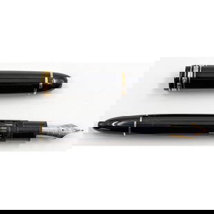 Vintage German Montblank Meisterstuck 4810 Fountain Pen With A 14K Nib: Vintage German Montblank Meisterstuck 4810 Fountain Pen With A 14K Nib. Measures approx. 5 3/4" long. || Please carefully read our terms of sale, shipping information, and request any condition report