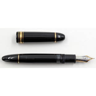 Vintage German Montblank Meisterstuck 4810 Fountain Pen With A 14K Nib: Vintage German Montblank Meisterstuck 4810 Fountain Pen With A 14K Nib. Measures approx. 5 3/4" long. || Please carefully read our terms of sale, shipping information, and request any condition report