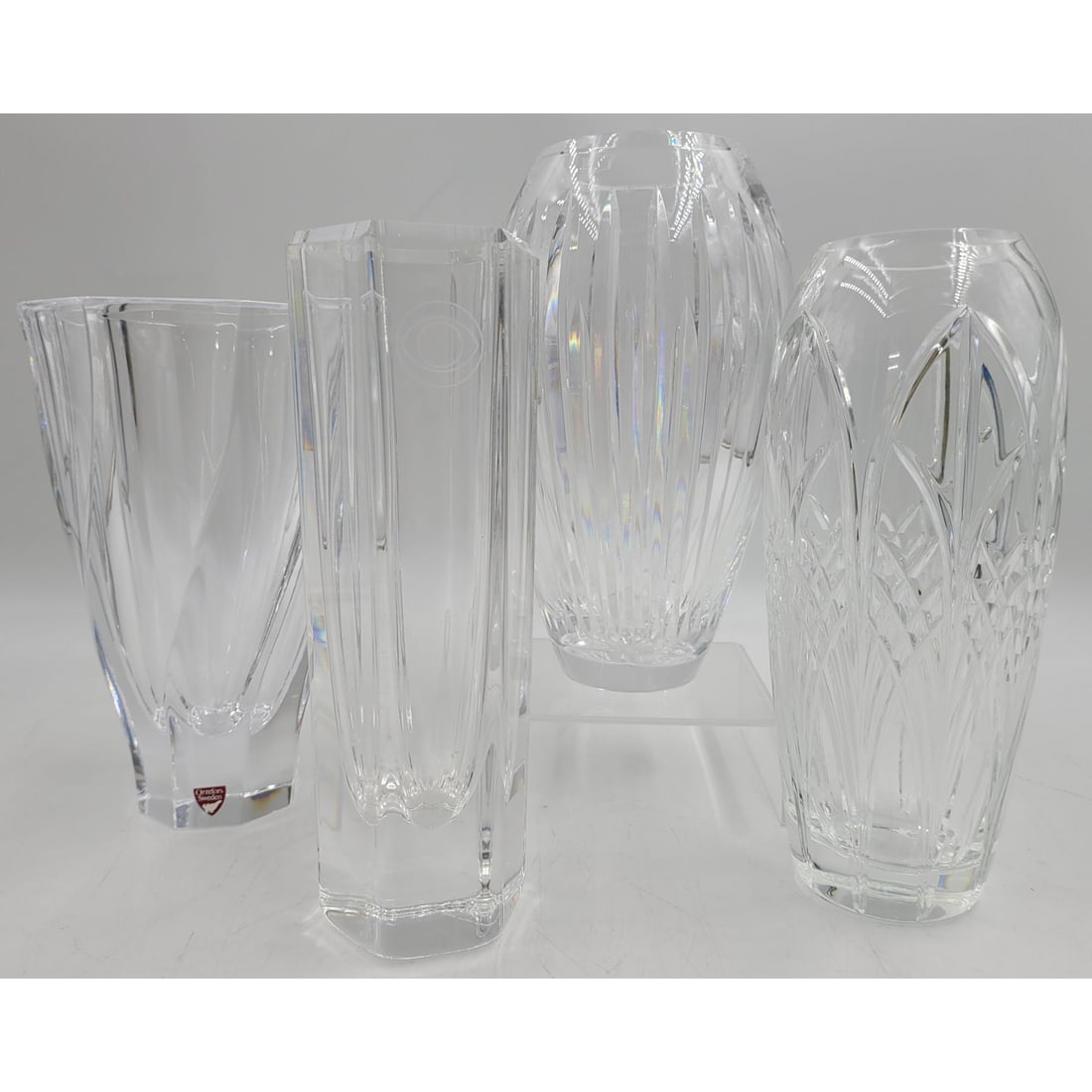 Estate Lot of 4 Cut Crystal Vases (1 of 20)