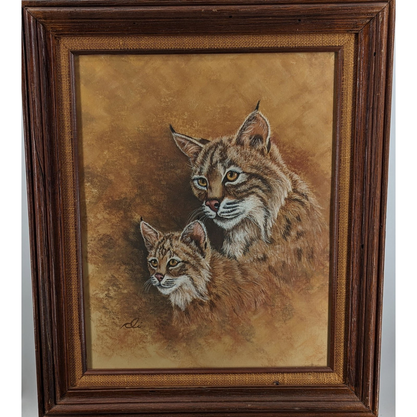 Signed Diane Conn Pastel On Board "Proud Mama": Signed Diane Conn Pastel On Board "Proud Mama". Measures approx. 25 1/2" X 21 1/2", Sight measures approx. 19 1/2" X 15 1/2". || Please carefully read our terms of sale, shipping information, and requ