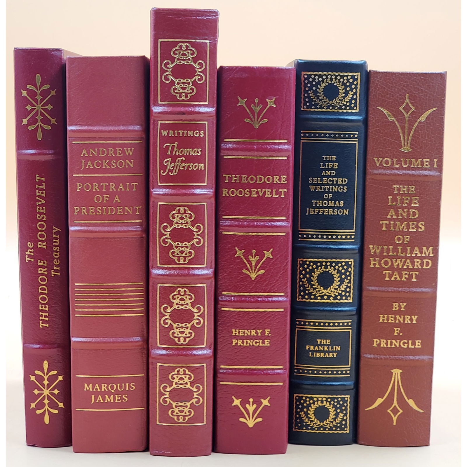 Lot of 6 Franklin Library Leather Bound Presidential Books (1 of 15)