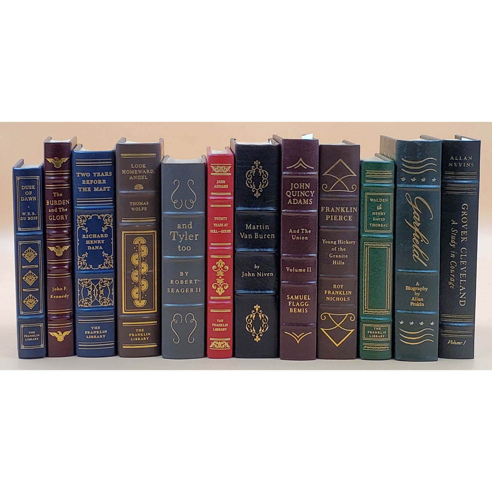 Lot of 12 Franklin Library Leather Bound Autobiography Books (1 of 15)