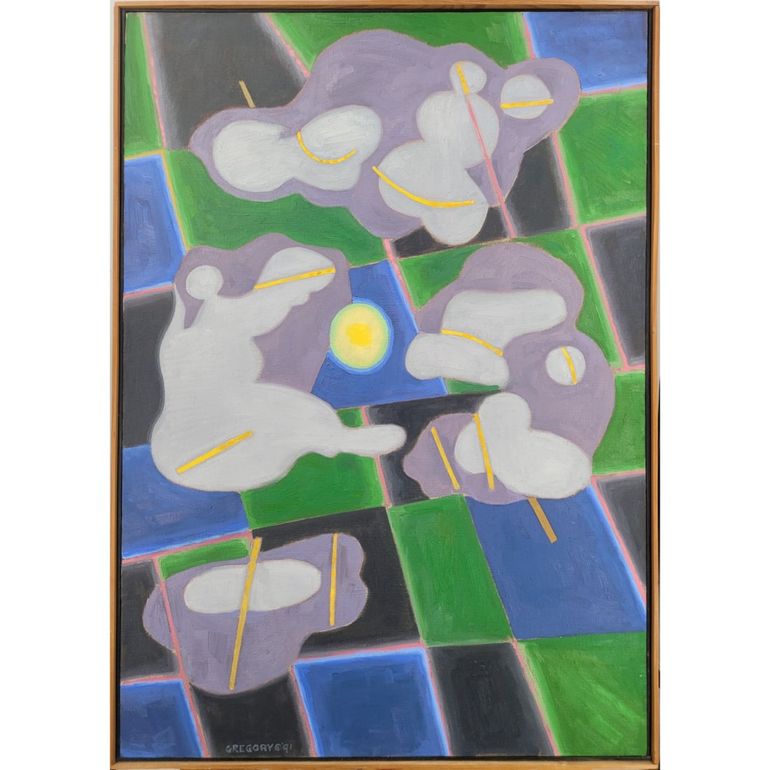 New York / Florida Artist Bruce Gregory 1917-2002 Abstract Painting Signed Estate Fresh (1 of 9)