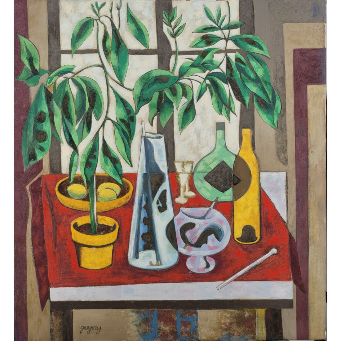 New York / Florida Artist Bruce Gregory 1917-2002 Still Life Painting Signed Estate Fresh (1 of 10)