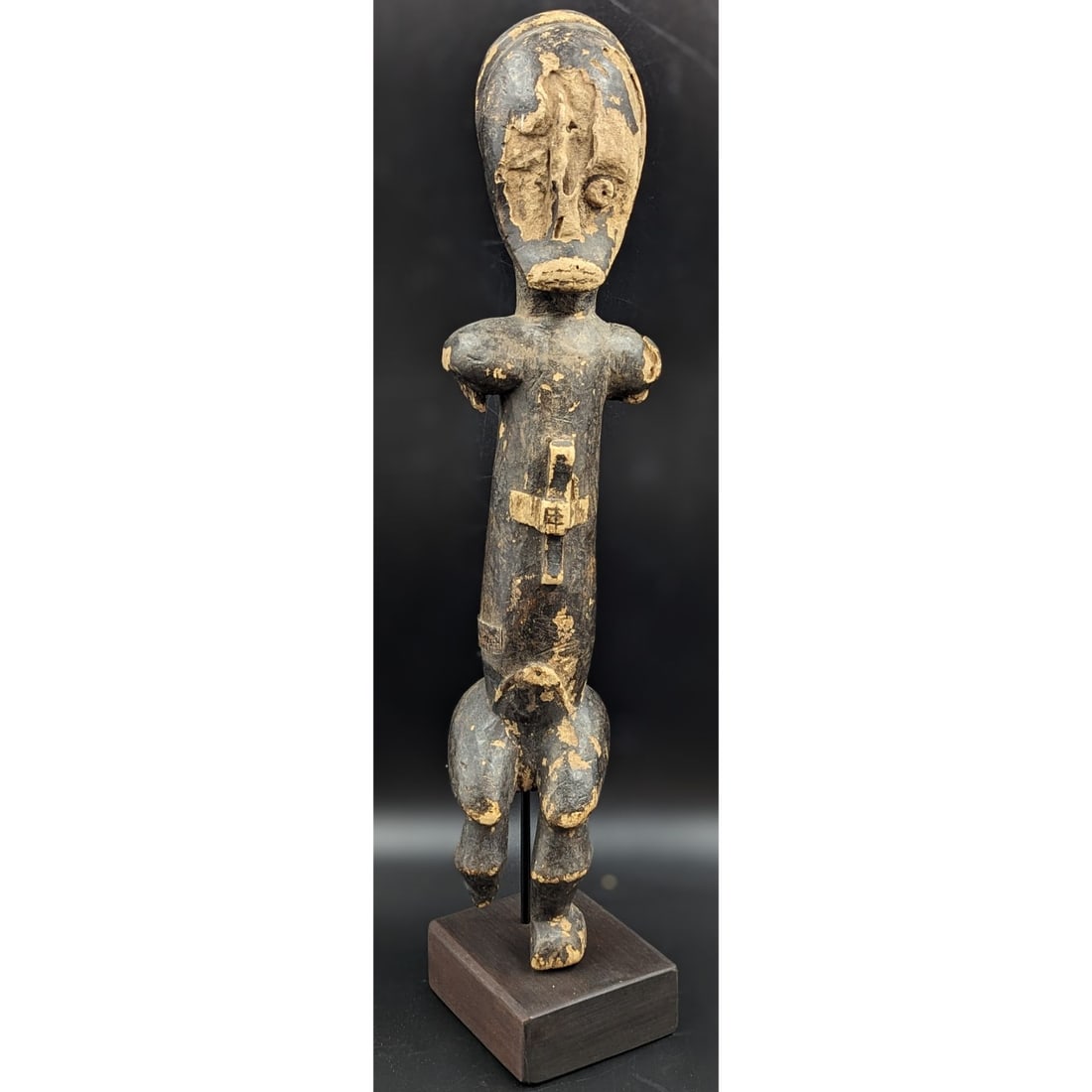 Antique Hand-Carved Mounted African Tribal Wooden Figure (1 of 13)