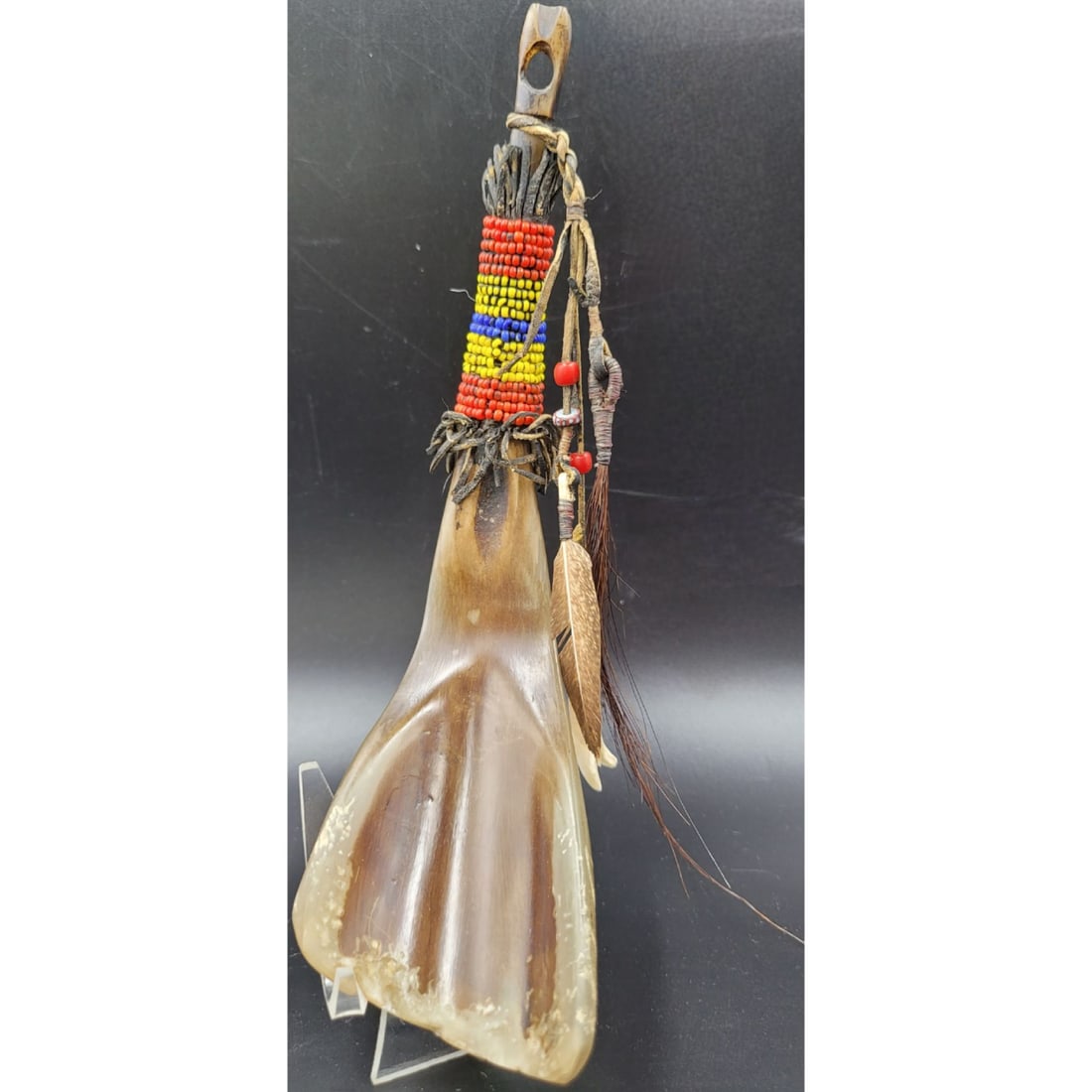 Early 20th Century Plains Indian Buffalo Horn Spoon (1 of 11)