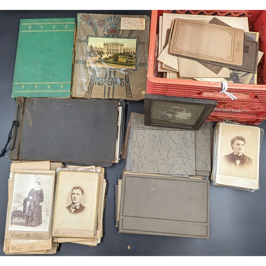A Large Lot Of Unresearched Antique Photographs And Frames, Late 19th-Mid 20th Century (1 of 11)
