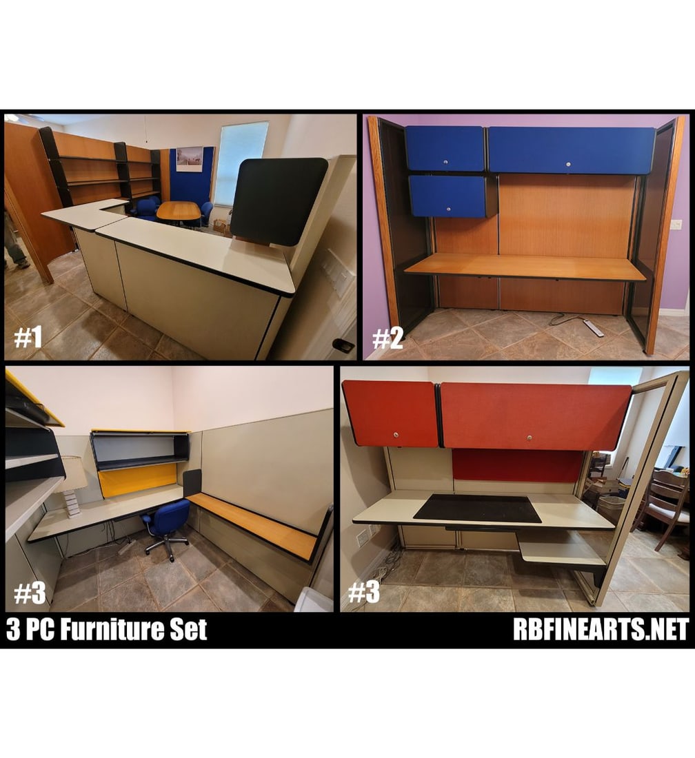 Herman Miller Office Furniture Set Including Conference Table & Chairs (1 of 18)
