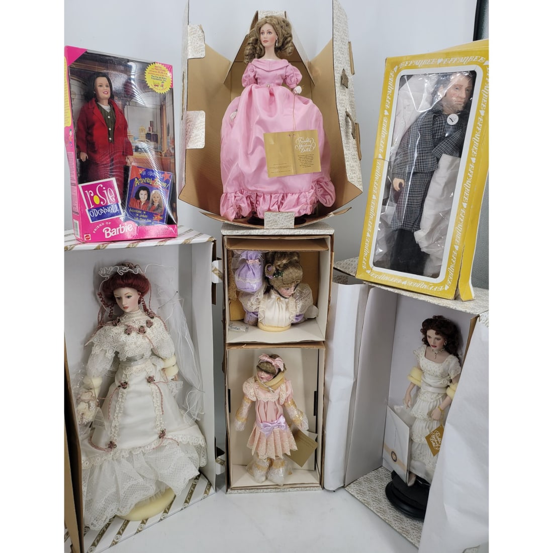 Estate Lot Of 6 Assorted Collector Dolls With Original Boxes (1 of 10)
