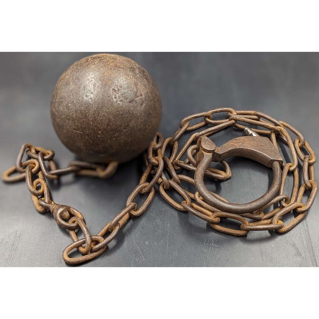 Antique Steel Prison Ball And Chain (1 of 11)