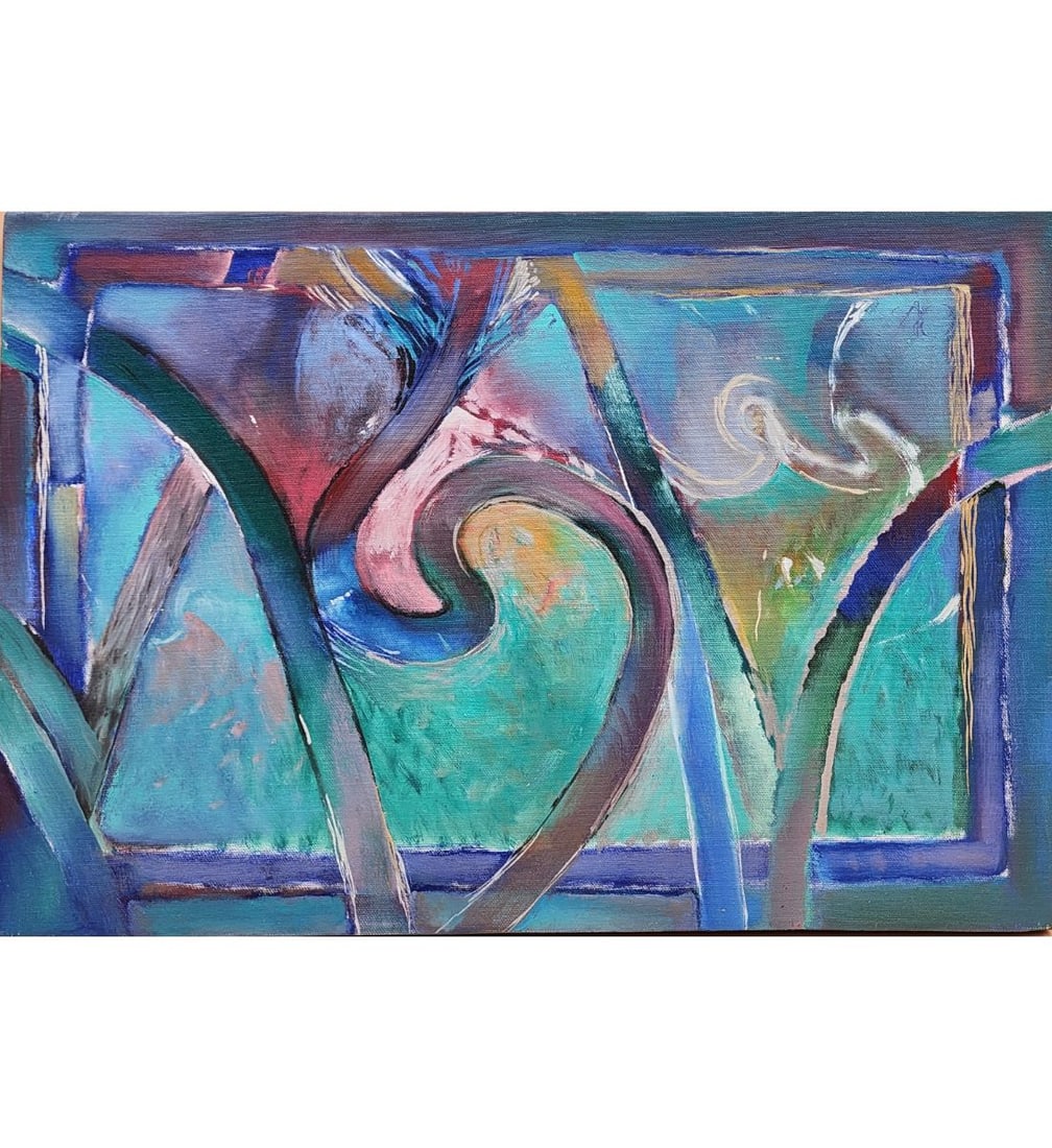 Craig Rubadoux Born 1937 Florida, Nova Scotia Artist Oil On Canvas Signed "BOUQUET": Craig Rubadoux Born 1937 Florida, Nova Scotia Artist Oil On Canvas Signed "BOUGUET" 1990. Unframed And Measures 13" X 19". Provenance: Private Owner Central Florida. Craig Rubadoux primarily works on 