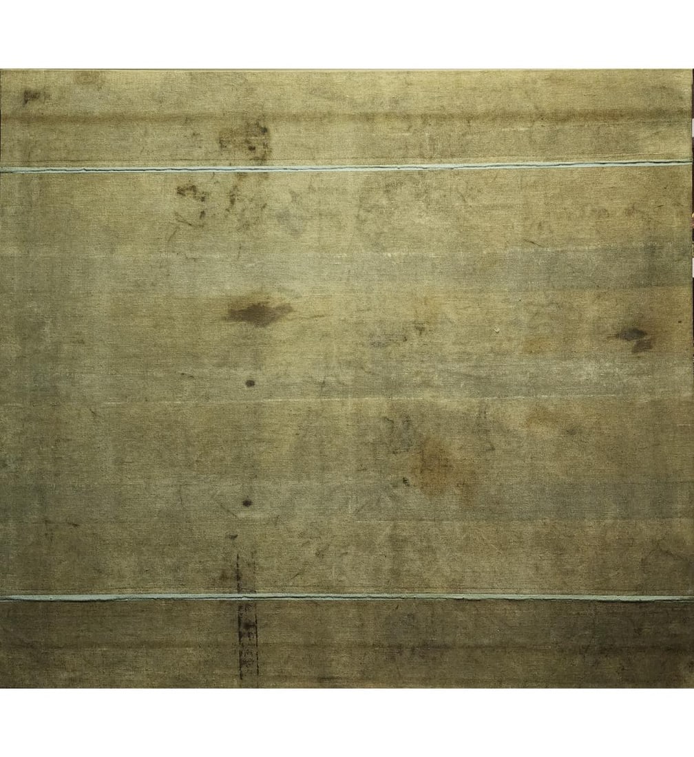 A Large Danish Mid Century Modern Abstract Painting Signed Verso (1 of 11)