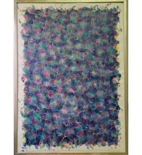 German Peter Reichenberger 1945-2004 A Pencil Signed Abstract Silkscreen: German Peter Reichenberger 1945-2004 A Pencil Signed Abstract Silkscreen. (APPEARS TO BE A SILKSCREEN ART). Frame Measure 42" X 30". // Provenance: PRIVATE ESATE CENTRAL FLORIDA. Please carefully read