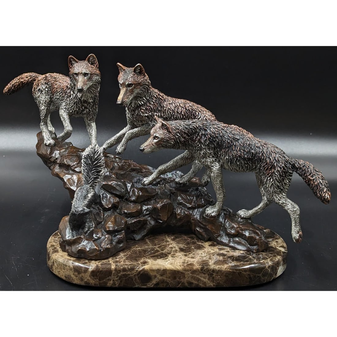 Legends: Limited Ed. 216/500 Stink Bomb by K. Cartrell: Legends: Limited Ed. 216/500 Stink Bomb by K. Cartrell. Measures approx. 7.5" X 15" X 11". Please note that this piece does have a large spot of Oxidization. || Please carefully read our terms of sale