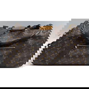 A Fine Lightly-Used Louis Vuitton Travel Roller Bag: ***RE-LISTED UNDER NEW CONSIGNOR*** ***DUE TO THIS LOT BEING A DESIGNER ARTICLE IT MUST BE PAID VIA BANK WIRE TRANSFER OR CERTIFIED CHECK.*** A Fine Lightly-Used Louis Vuitton Travel Roller Bag. Measu