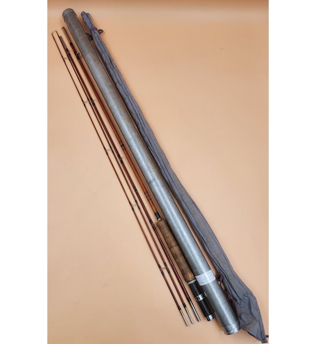 Unmarked Bamboo Salmon Fly Rod With 2 Tips 9' (1 of 13)