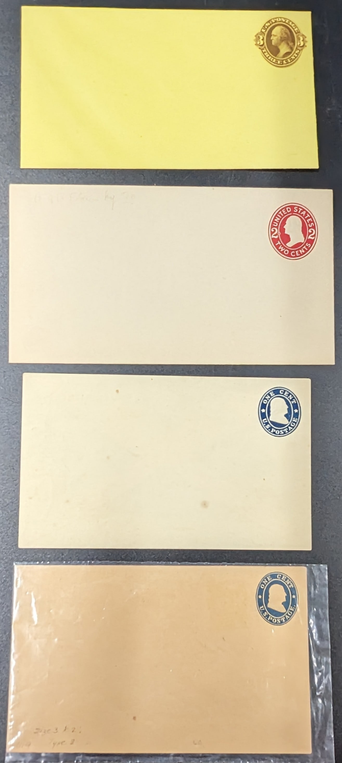 Lot Of 4 Mint Us Postal Stationery Entire Envelopes (1 of 9)
