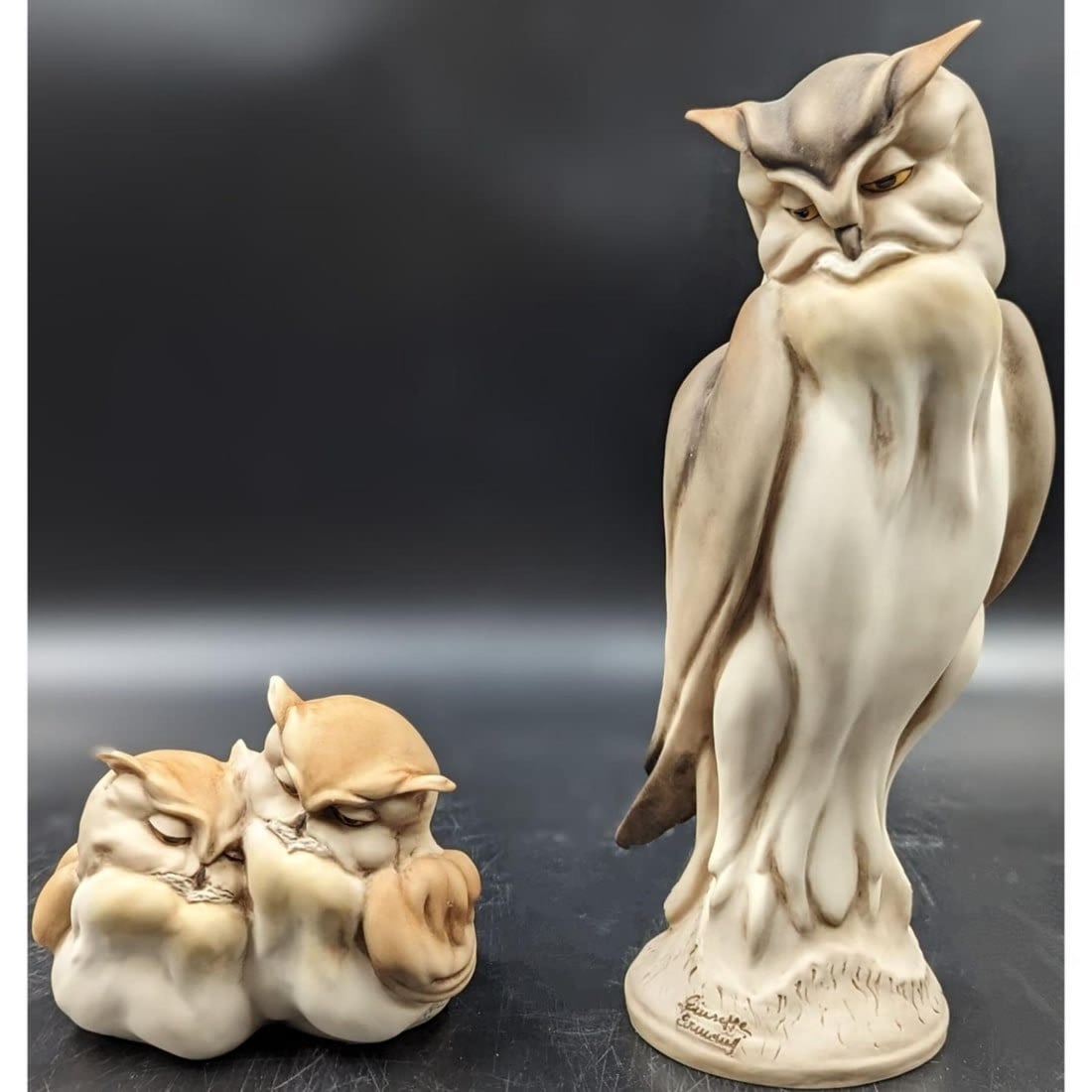 Giuseppe Armani Figurines: "Two Little Owls" 7875P And "Owl" 7878P With Original Boxes (1 of 13)