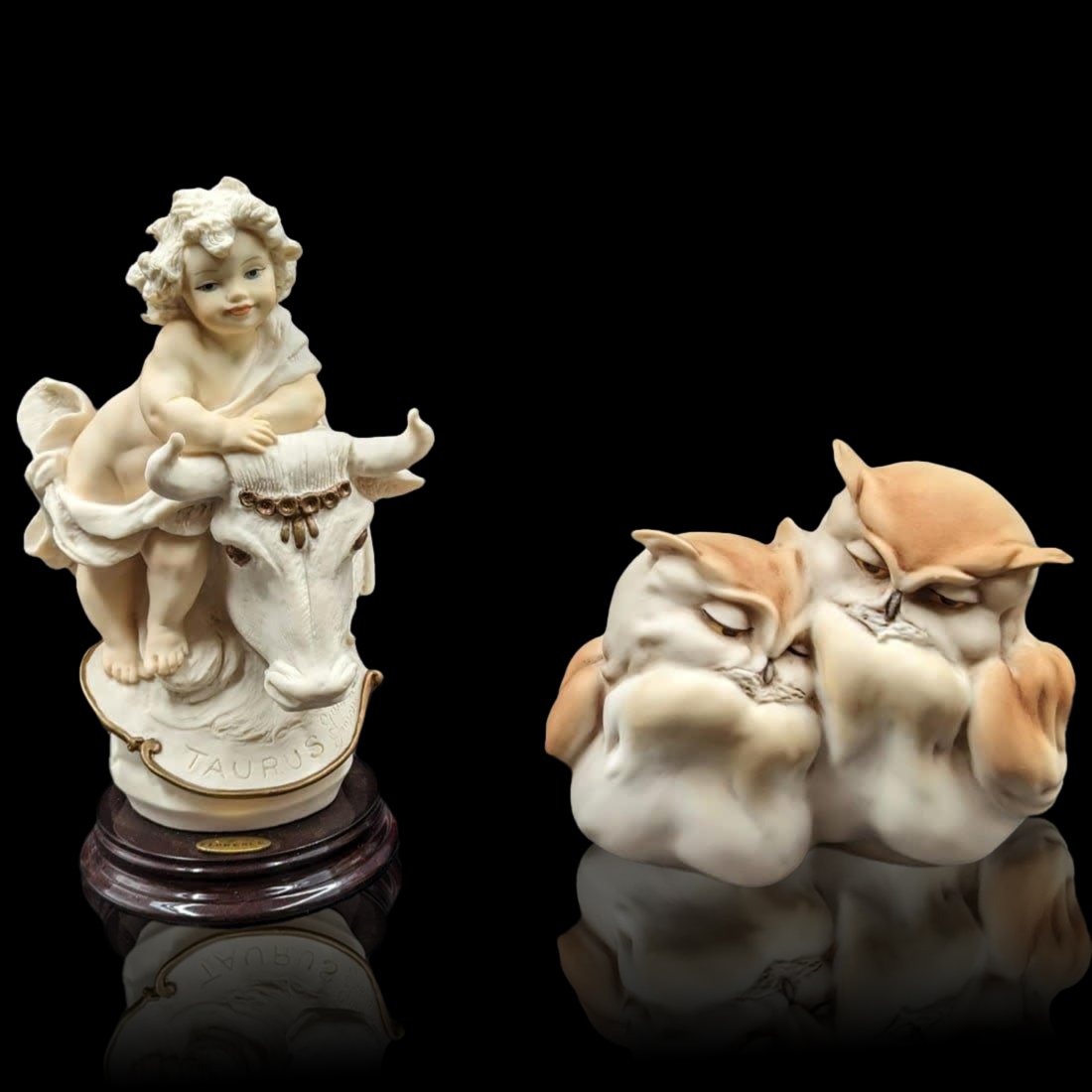 Giuseppe Armani Figurines: "Taurus" 526F And "Two Little Owls" 7875F With Original Boxes (1 of 15)