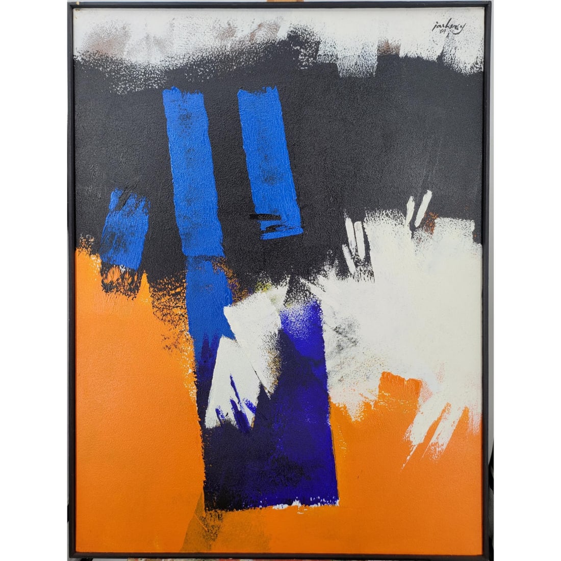 Jon Henry 1916-90 O/C Painting Titled "Rahsaan." 1984 (1 of 7)