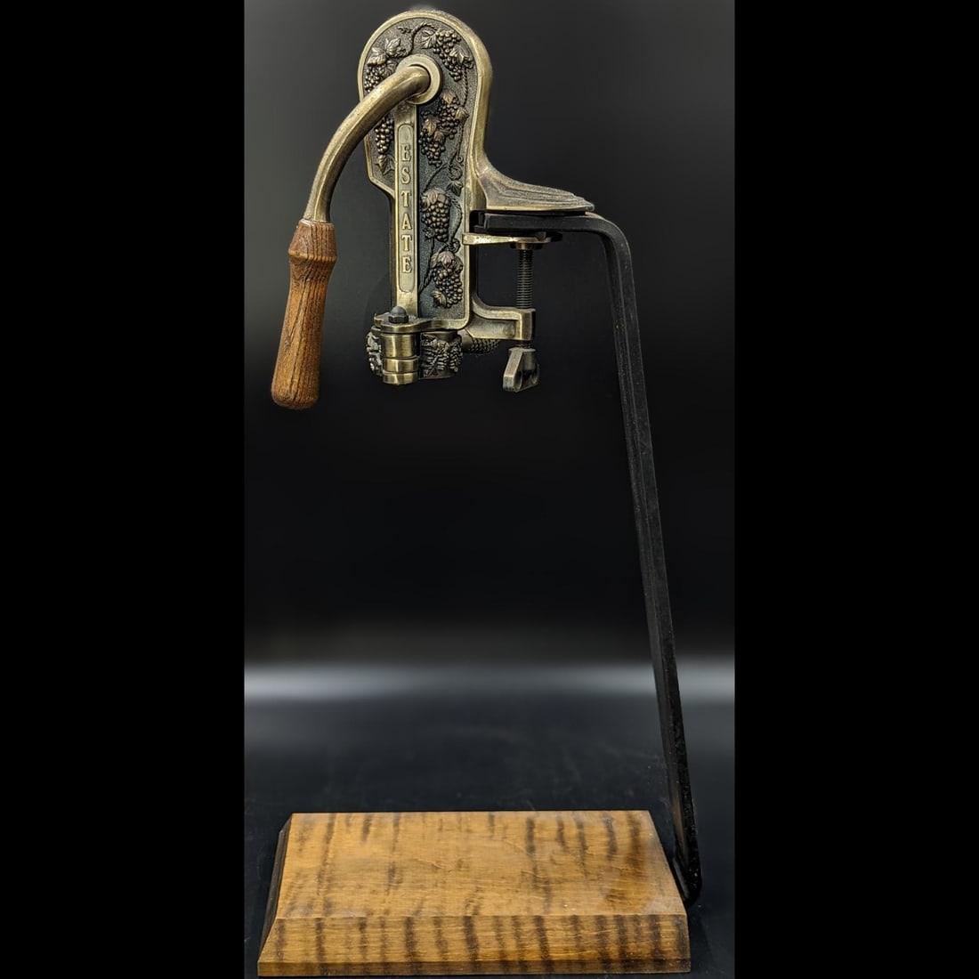 Vintage Brass Bottle Opener Marked "Estate": Vintage Brass Bottle Opener Marked "Estate". Measures approx. 23 1/4" X 7" X 11 1/2". || Please carefully read our terms of sale, shipping information, and request any condition reports or photos prio